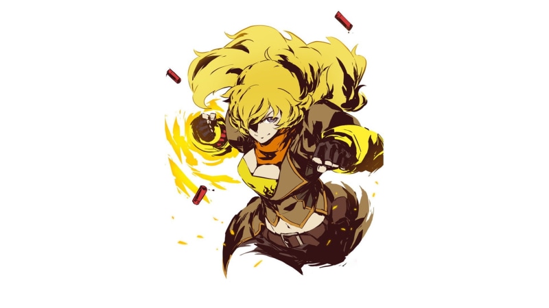 petal, beauty in nature, copy space, cut out, plant part, Yang Xiao Long, close-up, no people, studio shot, plant, indoors, freshness, yellow, RWBY, rose - flower