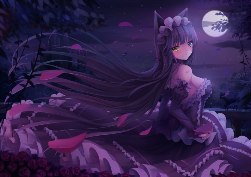nekomimi, anime, 720P, anime girls, original characters, heterochromia, animal ears