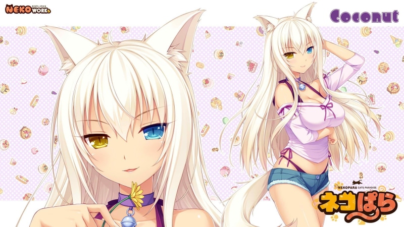 nature, works, neko, Neko Works, x, px, Coconut (Nekopara), nekopara, hd, Neko Para, 1080P, Sayori, para, 1920x1080 px, coconut, nekomimi, art