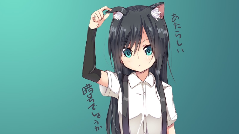 anime girls, 1080P, anime, nekomimi, animal ears, Neko Works, long hair