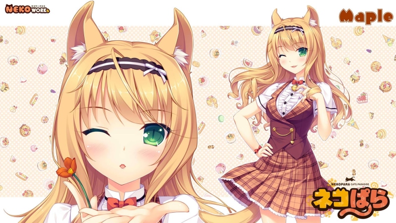 human representation, clothing, fashion, creativity, childhood, Maple (Neko Para), people, sweet, Sayori, Neko Works, character, female likeness, anime