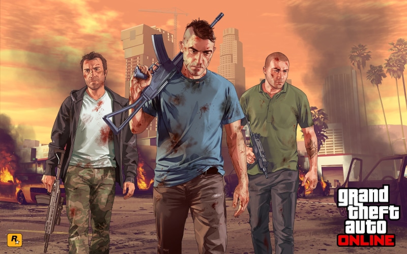 grand, standing, mid adult, males, sky, manual Worker, the city, outdoors, police Force, occupation, auto, gta online, soldiers, togetherness, real people