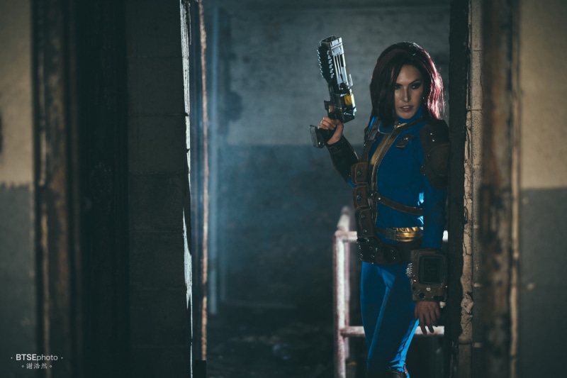 Women, government, gun, Cosplay, Sole Survivor (Fallout 4), adult, occupation, holding, 1080P, young adult, one person, technology, wall - building feature