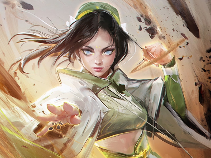 real people, Black Hair, long hair, hair, Avatar: The Last Airbender, Toph Beifong, casual clothing, beauty, adult, one person, Avatar (Anime), hairstyle
