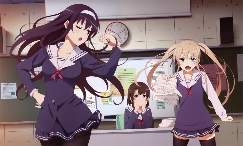 Kasumigaoka Utaha, casual clothing, creativity, people, front view, mammal, portrait, young women, representation, Sawamura Eriri Spencer, art and craft