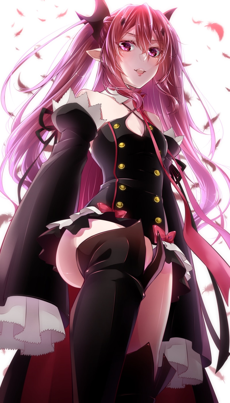 anime, indoors, retail, business finance and industry, human representation, red, studio shot, choice, Krul Tepes, still life, backgrounds, female