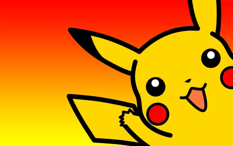 colored background, symbol, sky, sunset, pikachu, red, copy space, Pokémon, discussion, art and craft, communication, message, talking, cartoon, computer icon