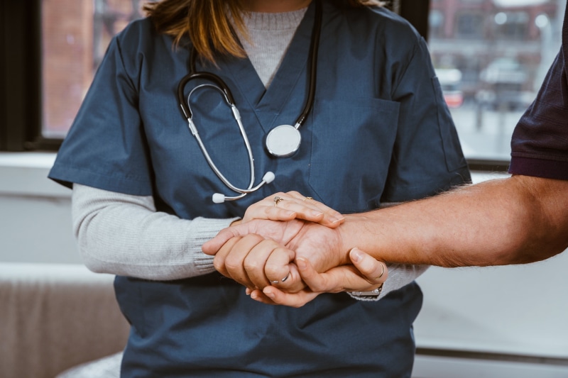 patient, expertise, Doctor, hospital, occupation, hand, medical supplies, people, Health, care, stethoscope, human hand, human body part, Nursing, adult