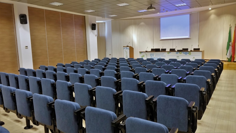 movie theater, seats, Conferences, education, blue, seat, indoors, absence, in a row, event, arts culture and entertainment, learning, business, lecture hall