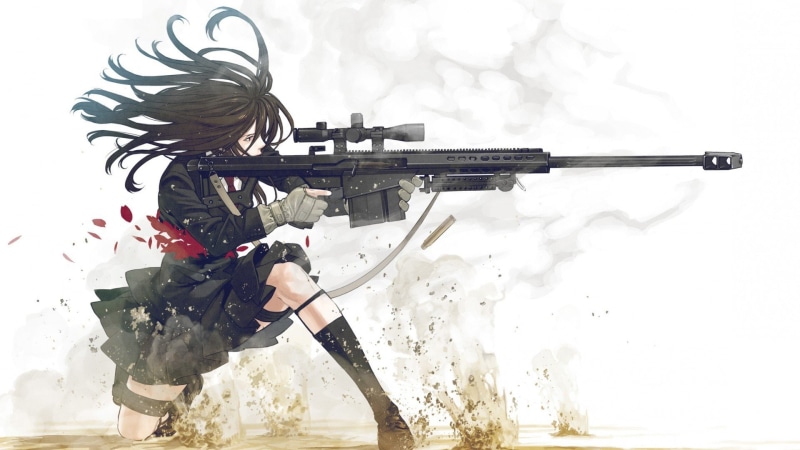 1080P, Original Characters, Kozaki Yuusuke, Sniper Rifle
