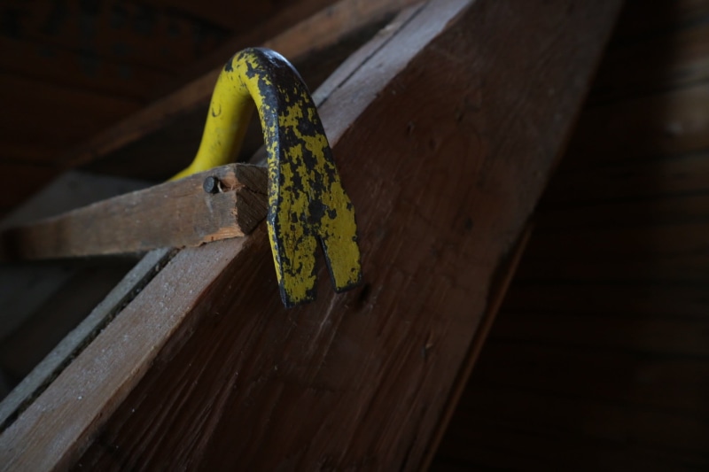animal themes, cool, wood, animal wildlife, outdoors, stairs, tool, no people, day, vanha, sorkkarauta, rantatie 37, finland, kulunut, banana, plank, old