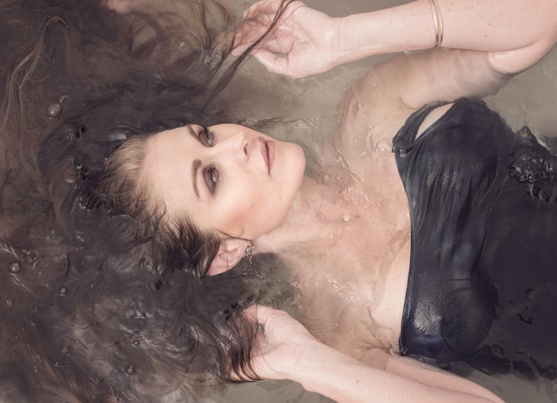 top view, women, young women, adult, beautiful woman, real people, hairstyle, wet clothing, indoors, headshot, long hair, beauty, looking at camera, human hair