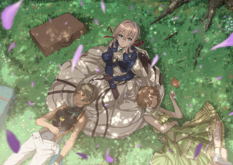 childhood, celebration, representation, nature, human representation, Violet Evergarden (Character), tree, one person, plant, transparent, day, Erica Brown