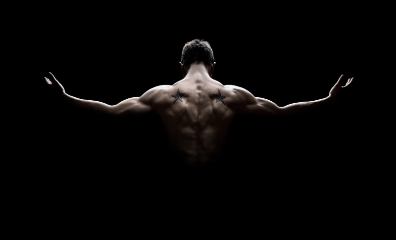 body part, vitality, strength, 5K, studio shot, masculinity, human body part, muscular build, Bodybuilder, arms raised, human back, human limb, adult