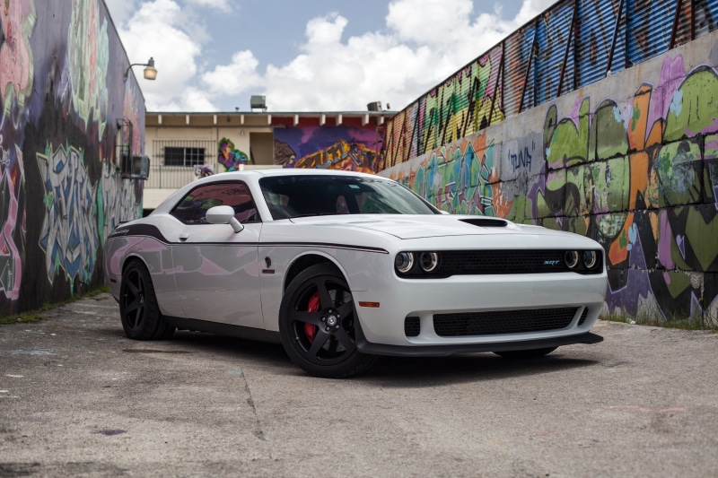 2K, Dodge, Car, White Car, Dodge Challenger SRT Hellcat, Dodge Challenger SRT, Vehicle, Muscle Car