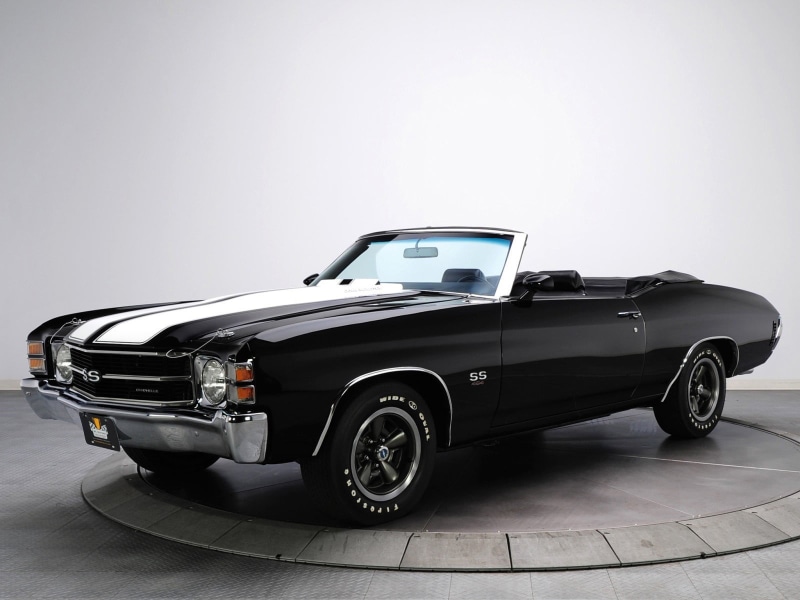 Chevrolet Chevelle, land vehicle, motor vehicle, gray, chrome, safety, cab, pickup, studio shot, sports car, truck, wealth, mode of transportation, retro styled