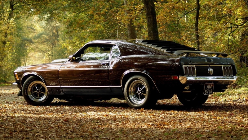 1080P, muscle cars, fastback mach 1, Ford Mustang, car, Ford