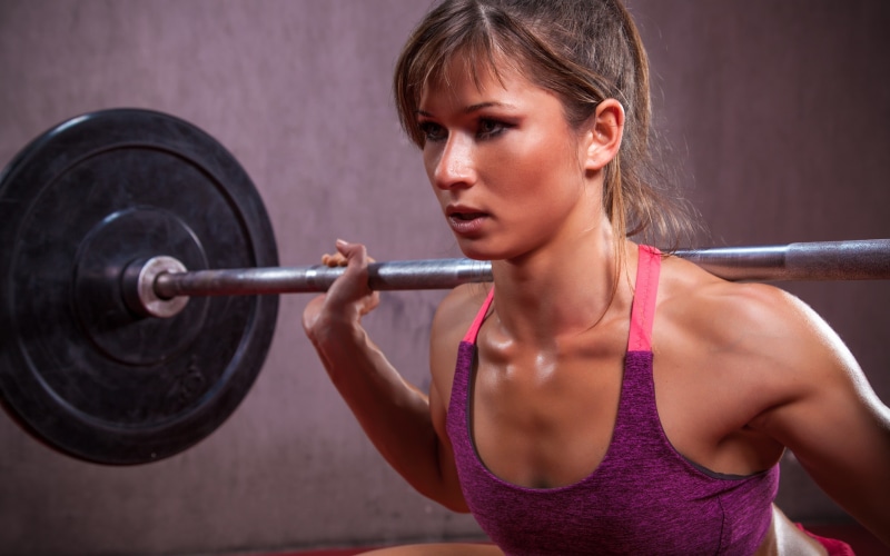 perspiration, barbell, black, shirt, crosfit, tank, female, fitness, 2K, workout, top, purple