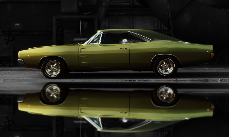 muscle, green, classic, cars, mopar, charger, hemi, dodge, 1080P