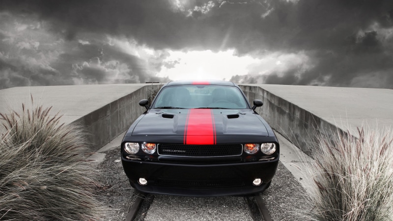 car, travel, 1080P, land vehicle, blurred motion, outdoors, ominous, journey, cloud - sky, road, speed, motion, storm, front view, black, black cars, day