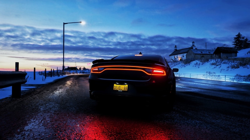 car, SRT, Dodge Charger SRT Hellcat, hellcat, 1080P, Forza Horizon 4, Brembo, Fortune Island, Dodge