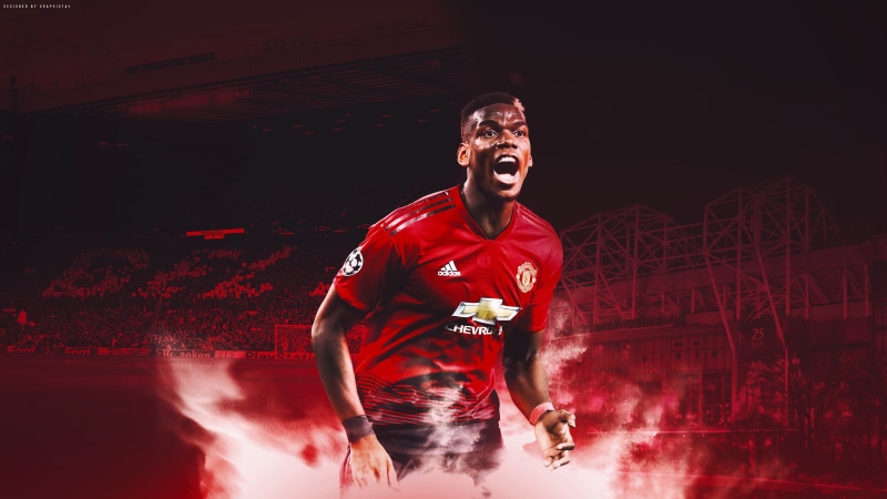 4K, Paul Pogba, Soccer, French, Manchester United F.C.