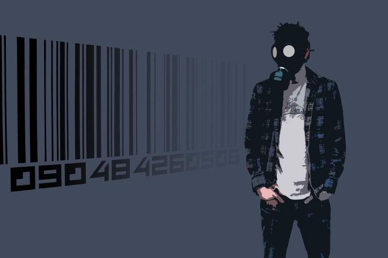 young men, front view, real people, standing, warm clothing, clothing, indoors, portrait, lifestyles, casual clothing, looking at camera, gas masks, 1080P