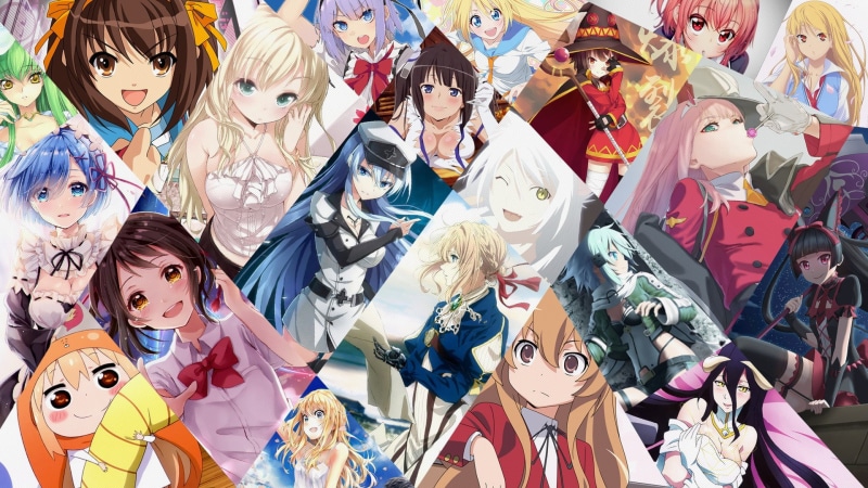 large group of objects, multi colored, C.C., full frame, group of people, Kirisaki Chitoge, assorted, Zero Two (Darling in the FranXX), Rory Mercury, variation