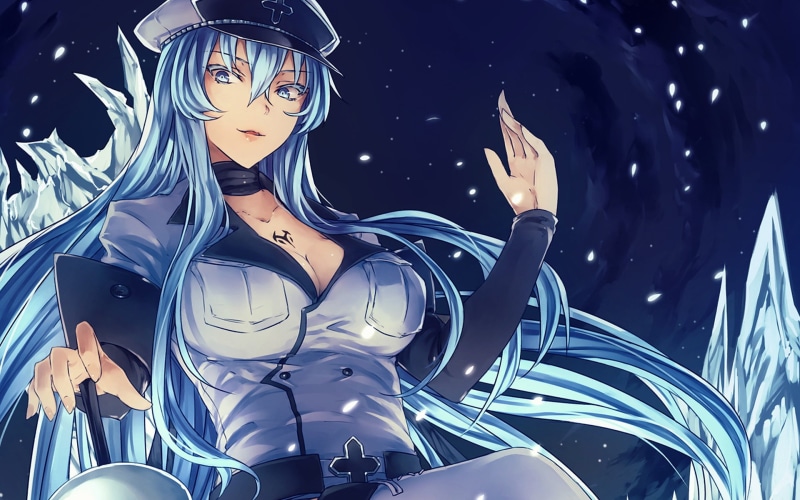 Esdeath, Akame ga Kill!, anime girls, 1080P, anime