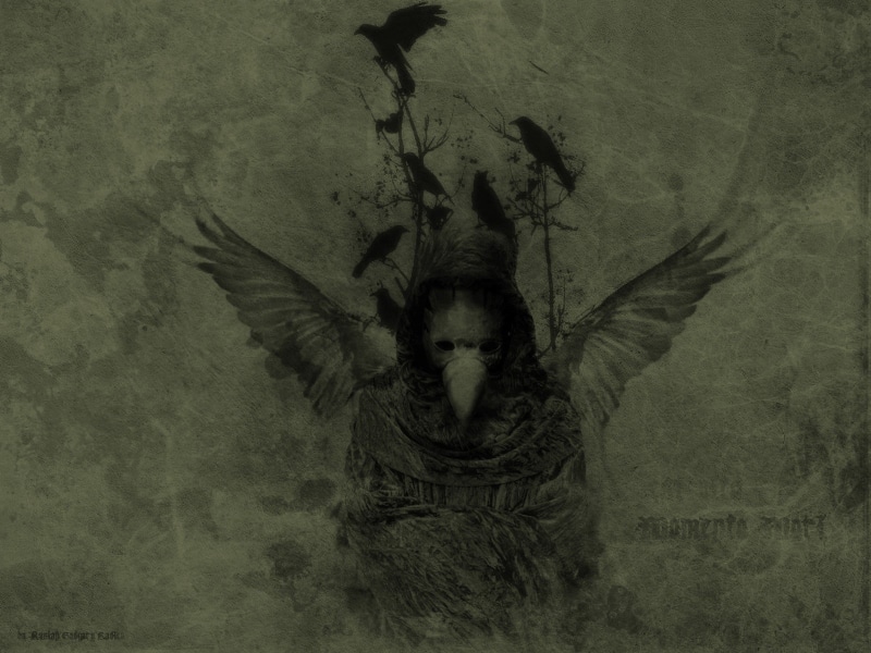 720P, plague doctors, birds, mask, artwork, fantasy art