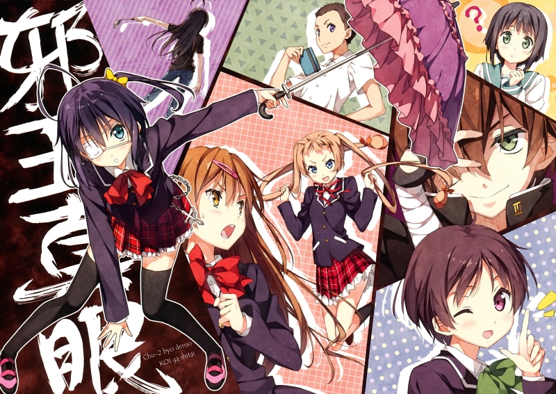 Kantoku, representation, human representation, costume, mask - disguise, female likeness, high angle view, day, creativity, anime girls, Chuunibyou demo Koi ga Shitai!