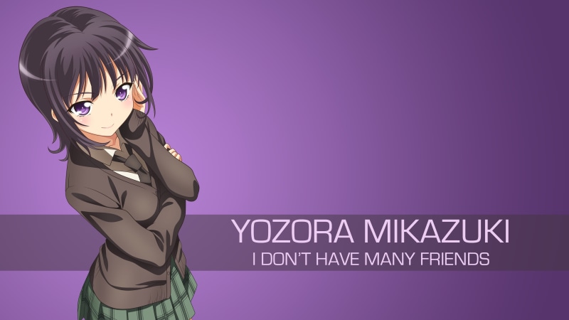 4K, Boku wa Tomodachi ga Sukunai, Yozora Mikazuki, anime girls