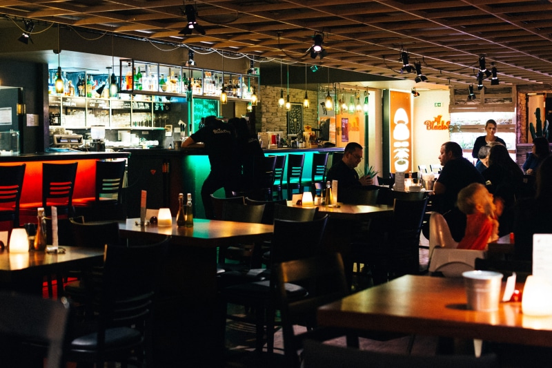 cafe, chair, s, bartender, night, group of people, happy hour, bar - Drink Establishment, bar counter, food, business, service, women, adult, food and drink