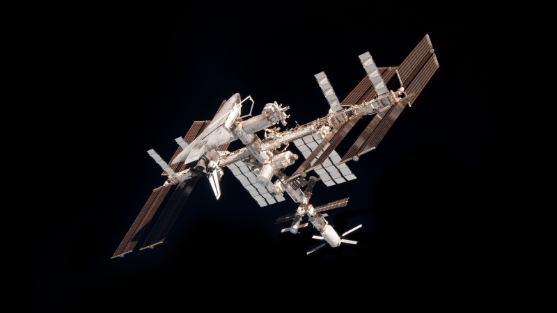 space, International Space Station, 4K, ISS, minimalism