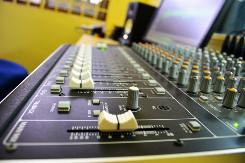 Sound System, radio station, sound recording equipment, audio equipment, electronics industry, recording studio, Studio, stereo, electric mixer, close-up