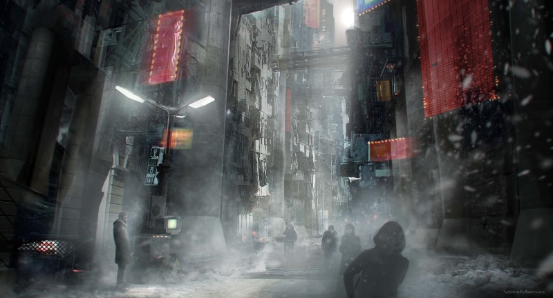 digital art, STREET, City, futuristic, 1080P, anime, 1920x1038 px, hd, art, fantasy art, digital, goddess, px, fantasy, ah, Futuristic City, martinez