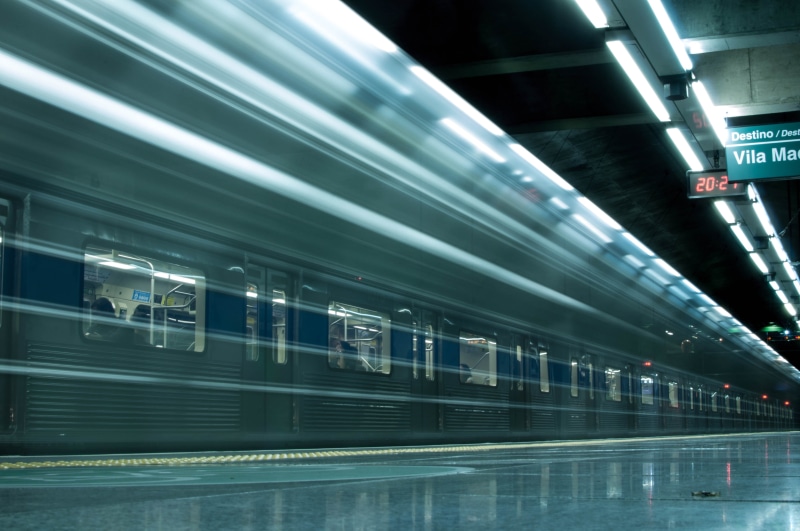 blurred, built structure, photography, time lapse, subway train, travel, long-exposure, rail transportation, transportation system, 4K, public transportation