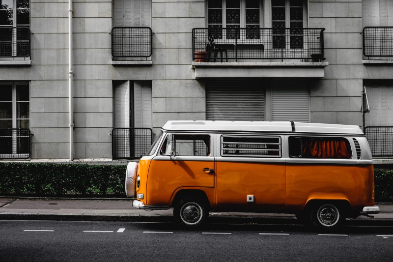 road, camper, street, transporter, city life, volkswagen, architecture, combi, mode of transportation, old car, building, public transportation, type 2