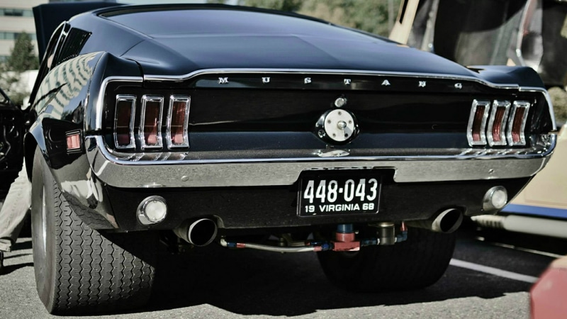 sunlight, ford, motor vehicle, headlight, close-up, car, fastback, mode of transportation, windshield, 1968, luxury, retro styled, glass - material, vintage car
