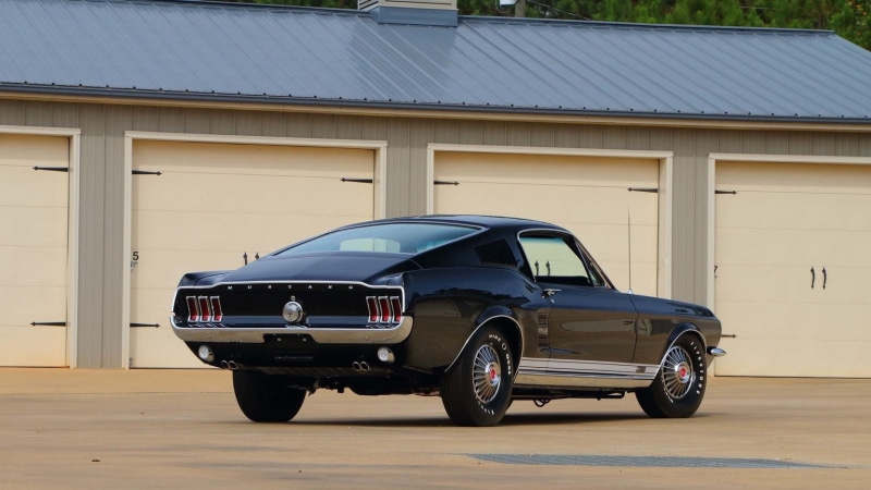 mustang, 390, black, (gt), 720P, 1967, fastback, ford
