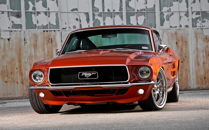 Classic, Vehicle, Ford Mustang, 1080P, Muscle, Fastback, Widebody