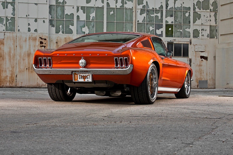 1967, custom, fastback, mustang, muscle, automobile, ford, widebody, hotrod, auto, hot, car, classic, vehicle, 1080P, rod, streetrod