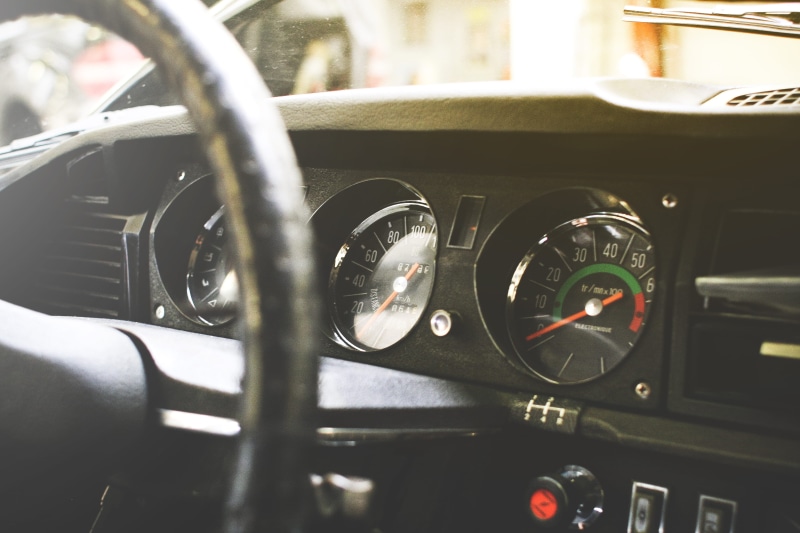 cockpit, travel, selective focus, transportation, mode of Transport, speedometer, veteran Car, indoors, land Vehicle, control, luxury, wheel, 4K, oldtimer