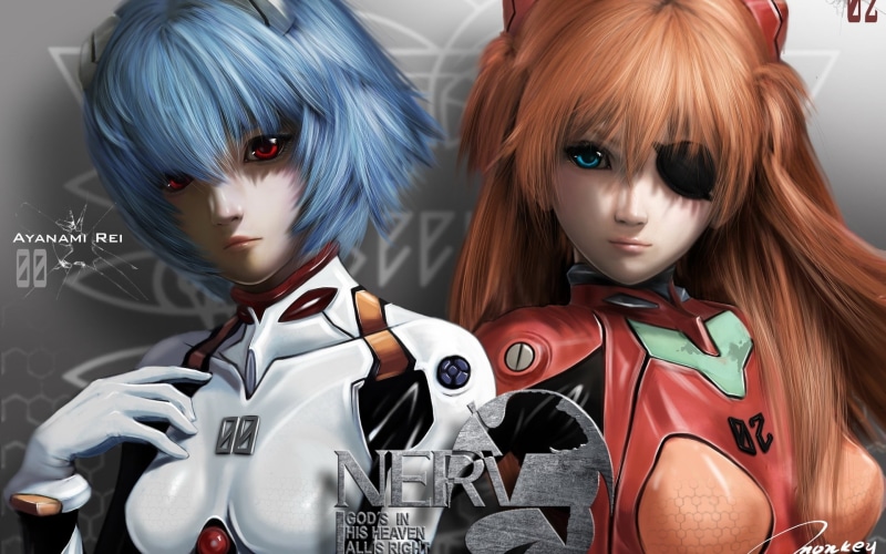 x, evangelion, genesis, hd, langley, 1080P, anime, soryu, art, rei, asuka, neon genesis evangelion, ayanami, neon, ayanami rei