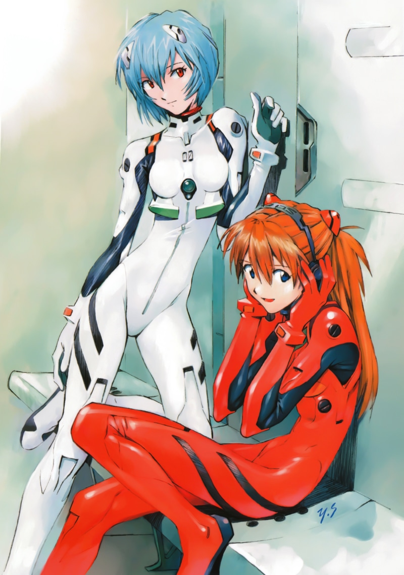 plugsuit, anime, evangelion, neon genesis evangelion, girls, asuka, langley, ayanami rei, neon, hd, art, rei, genesis, ayanami, 5K, soryu