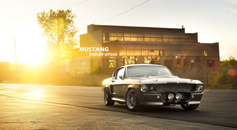 Motors, sunlight, muscle, nature, Classic Cars, car, sunset, day, street, ford, road, on the move, transportation, coupe, gt500, mode of transportation
