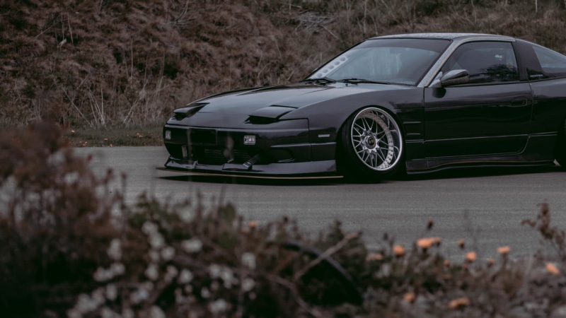 StanceNation, vehicle, Nissan 180SX, Nissan, 1080P, Japanese cars, camber, JDM, car