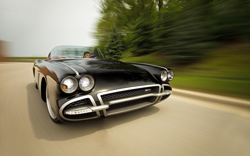 chevrolet, cars, 1080P, hd, classic, blur, car, corvette, motion