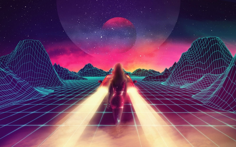 1980s, 1080P, car, retro games, New Retro Wave, synthwave, neon