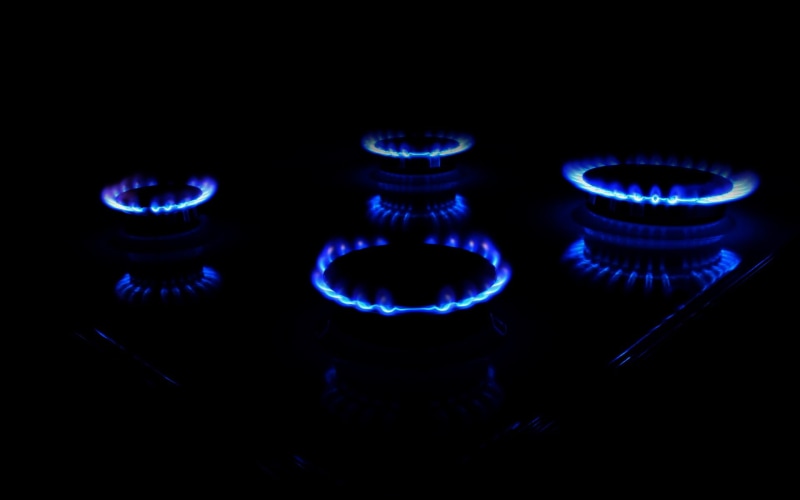 burner, fossil fuel, studio shot, explosive, blue, flame, minimalism, fire, natural gas, burner - stove top, 1080P, black background, kitchen, burning